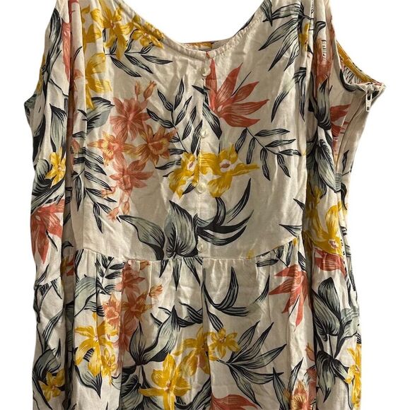 Divided Women's Size 14 Floral Spaghetti Strap Short Dress Multicolor - Picture 6 of 15